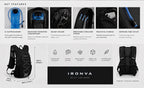 Hydration backpack key features and dimensions
