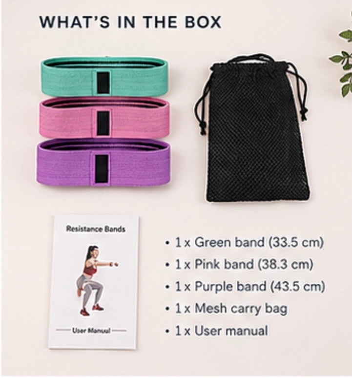 IRONVA Hip Resistance Bands - what's in the box