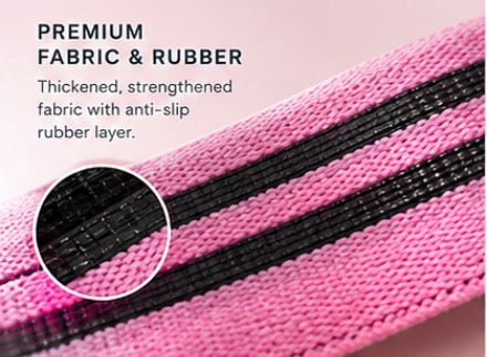 IRONVA Hip Resistance Bands - premium fabric and rubber