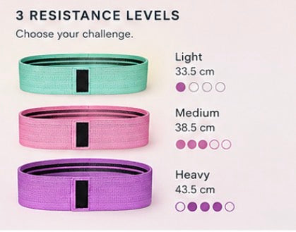 IRONVA Hip Resistance Bands - 3 resistance levels